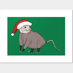 Happy Christmas Possum Posters and Art